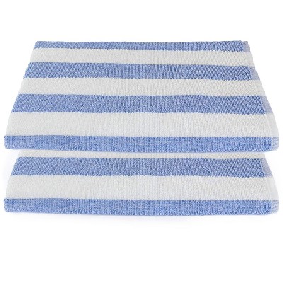 Kovot Blue Stripe Cabana Beach Towel (set Of 2) 30