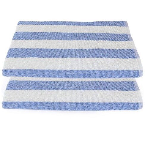 Kovot Blue Stripe Cabana Beach Towel (set Of 2) 30