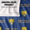 Fort Valley State University Logo Pattern Silky Touch Blanket White 50x60 - 4 of 4