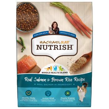 Rachael Ray Nutrish Real Salmon & Brown Rice Recipe Adult Premium Dry Cat Food - 6lbs