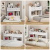 Small Storage Cabinet Tall Nightstand for Narrow Space with Drawers - 3 of 4