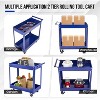 Acekool 2-Tier Rolling Tool Cart with Pegboard, 400 lbs Capacity Heavy Duty Utility Cart for Garage, Warehouse & Repair Shop - 3 of 4
