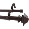 Urbanest Pila Manhattan 1-inch 3-4 inch Double Drapery Curtain Window Rod Set - 3 of 4