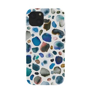Ninola Design Watercolor Stains Blue GoldSnap iPhone Case - Society6 - 1 of 1
