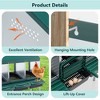Kumasinova 3/6/8/4-Bay Metal Chicken Nesting Box( with Legs),Galvanized Steel Laying Box for Hens,Poultry Supplies with Egg Protection,Green - 4 of 4