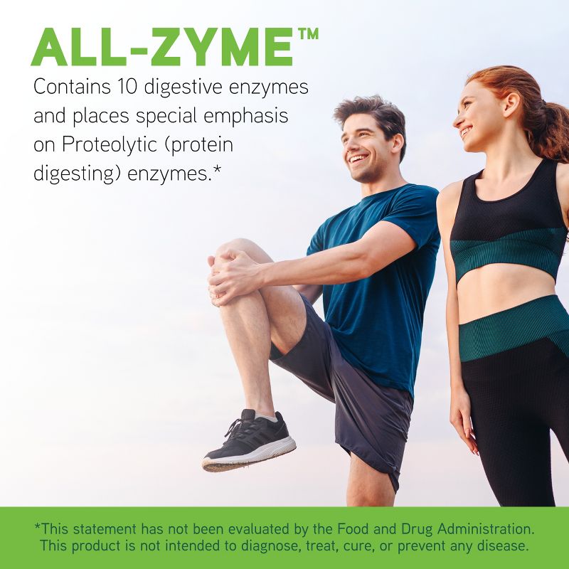 DaVinci Labs All-Zyme - Dietary Supplement to Support Digestive Tract Function and Nutrient Absorption* - Gluten-Free - 90 Tablets, 3 of 7