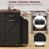 Grungis 47.2" Kitchen Island Cart with Removable Side Racks & 2 Drawers,Kitchen Island on Wheels with Towel Rack,Island Table for Kitchen - 4 of 4
