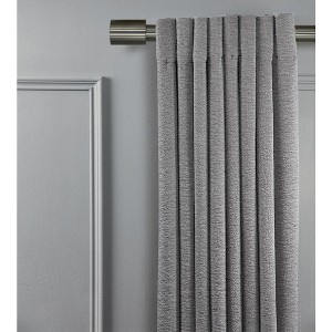 Linen Avenue Cylinder Single and Double Window Curtain Rod Set - 1 of 4