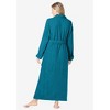Dreams & Co. Plus Size Long Terry Robe - 3 of 4