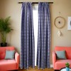 Slickblue Checkered Backdrop Curtains – 2 Panels, 58"x96", Yarn Dyed Gingham Fabric with Rod Pocket, 9 Color Options - 2 of 3