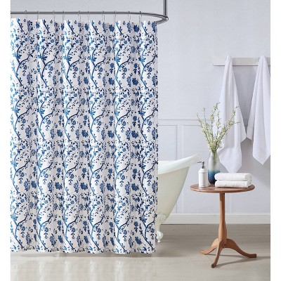 Elise Shower Curtain Blue - Laura Ashley