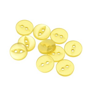Unique Bargains Round Resin 2-Hole Fish Eye Craft Replacement Sewing Button 10 Pcs - 1 of 4
