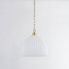 Mitzi Hillary 1 - Light Pendant in  Aged Brass Opal Glossy Shade - 3 of 4