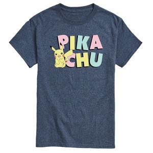 Men's - Pokémon - Pikachu Pastel Name Short Sleeve Graphic T-Shirt - 1 of 4