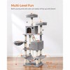 Feandrea 66.1/81.1"H Cat Tree Cat Tower for Indoor Cats, Plush Multi-Level Cat Condo with Scratching Posts, Perches, Caves, Hammock - 4 of 4