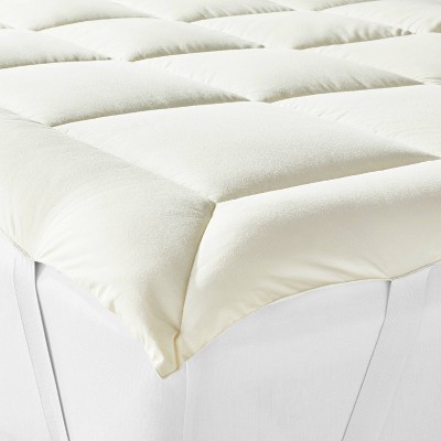 Twin Wool Blend Quilted Mattress Topper - Casaluna™