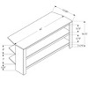 Monarch Specialties Tv Stand 42 Inch Console Media Entertainment Center Storage Shelves Living Room Bedroom Laminate Brown Contemporary Modern - 4 of 4