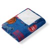 NBA Spin Stitch Hugger Pillow & Silk Touch Throw Blanket Set 40x50 Inches - 3 of 4
