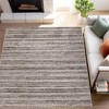 Modern Braided Print Area Rug, Washable Living Room Rug, Non Slip Low Pile Soft Carpet for Dining Room, Home Office - 2 of 4