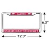 Sacred Heart University Alumni Logo Full Size Standard License Plate Metal Frame - 4 of 4