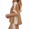Women's Solid Ribbed Contrast Trim Boatneck Top - entro - 2 of 4