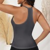 Anna-Kaci Active Women's Deep V-Neck Tank Top with Slim Fit and Adjustable Strap Detail - 3 of 4