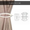 Evideco French Home Goods Elegant Metal Curtain Tiebacks, Oval Design for Easy Install – Perfect for Drapes, Curtains, and Sheer Panels - 3 of 4