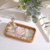 Attop Rattan Jewelry Tray Set with Bamboo Vanity Tray 14.2x6inch Natural Organizer for Cosmetics Decor & Gift - 4 of 4