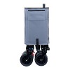 CAVINAS Heavy-Duty Folding Wagon Cart with Tailgate, All-Terrain Beach Cart with Big Wheels/Rain Covers,Wagon Cart - 2 of 4