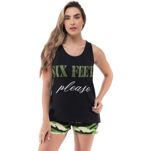Just Love Womens Tank & Short Cute Pajama Set - Ribbed PJ Sets Sleepwear Loungewear - 1 of 3
