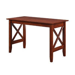 Writing Desk Classic Mission Walnut - AFI: Solid Hardwood, Built-in Charging, 48"x24" - 1 of 4