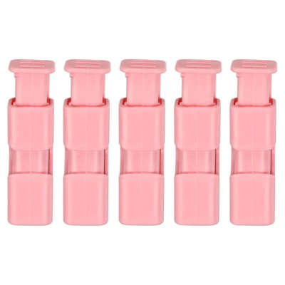 Unique Bargains Easy Squeeze Lock Bread Bag Cinch Clips 5 Pcs