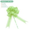 Unique Bargains Plastic Flower Ribbon Glossy Appearance Durable Gift Wrap Bows 10 Count - 2 of 4