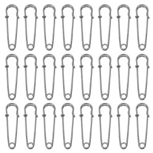 Unique Bargains Metal DIY Blankets Crafts Brooch Making Home Sewing Large Safety Pins 60 Pcs - 1 of 4