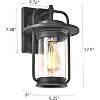Chloe Lighting Jeffrey Transitional 1 Light Textured Black Outdoor Wall Sconce 13 Inch Height - 2 of 4