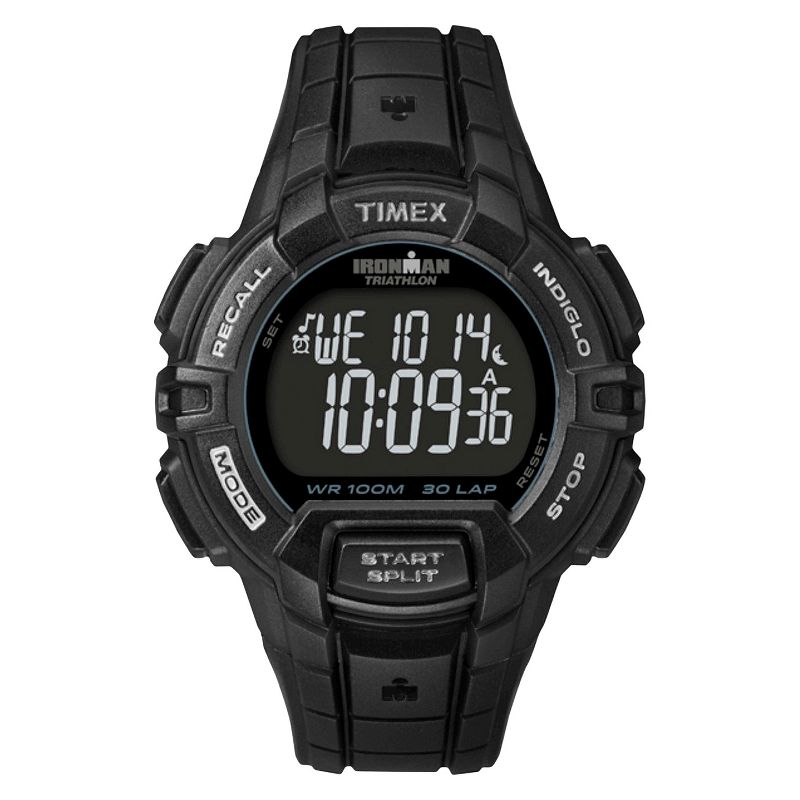 Men&#39;s Timex Ironman Rugged 30 Lap Digital Watch - Black T5K793JT, 1 of 6