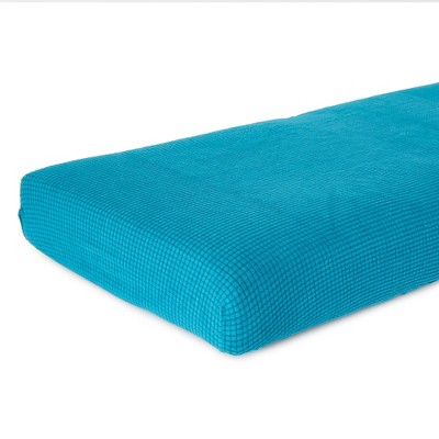 Teal Stretch Fit Sofa Cushion Cover for 59-75 Inch Couches