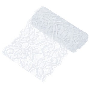 Unique Bargains Elastic Lace Fabric Ribbon Stretchy Trim W Floral Pattern for Bridal Wedding 1 Pc - 1 of 4