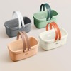 Aoibox Plastic Storage Basket with Handle, Portable Shower Caddy Tote Organizer for Bathroom, Kitchen, Dorm Room, Bedroom, Green - 4 of 4