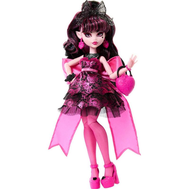 Monster High Draculaura Fashion Doll in Monster Ball Party Dress with Accessories, 5 of 7