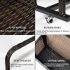 Pool Storage Bin - Outdoor Caddy w/Wheels for Toys, Floaties, Noodles, Towels & Life Vests, PE Rattan Design, Poolside Organizer - 4 of 4