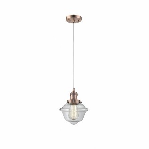 Oxford - 1 Light Cord Hung Mini Pendant In Traditional Style-8 Inches Tall and 7.5 Inches Wide - 1 of 1