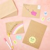 Best Paper Greetings 50 Pack Blank A7 Kraft Paper Cards and Envelopes, All Occasion 5x7 Note Cards for Invitations, Open When Letters - 4 of 4