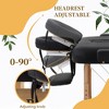 FDW Massage Table Massage Bed SPA Bed 2 Fold Massage Table Heigh Adjustable 73’’ Long PU Portable Salon Bed W/Half Bolsters Sheets Carry Case - 3 of 4