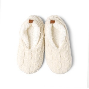 Britt's Knits Beyond Soft Chenille Knit Slippers with Non-Slip Soles - 1 of 3