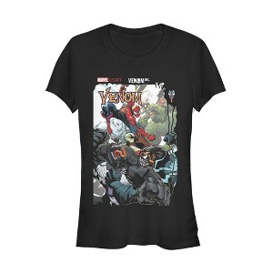 Juniors Womens Marvel Legacy Venom vs Spider-Man T-Shirt - 1 of 3