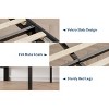 Bed Frames, Velvet Upholstered Bed Frame with Vertical Channel Tufted & Sturdy Wood Slats, Strong Wooden Slats/Platform Bed Frame Easy Assembly - 2 of 4