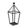 Cheung's Novara Pyramid Top Metal Lantern - Black - 2 of 4