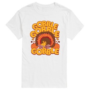 Men's - Peanuts - Thanksgiving Gobble Woodstock Short Sleeve Graphic T-Shirt - 1 of 4