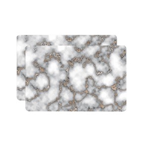 Dainty Home Marble Cork 12" x 18" Placemats Set Of 2 - 1 of 3